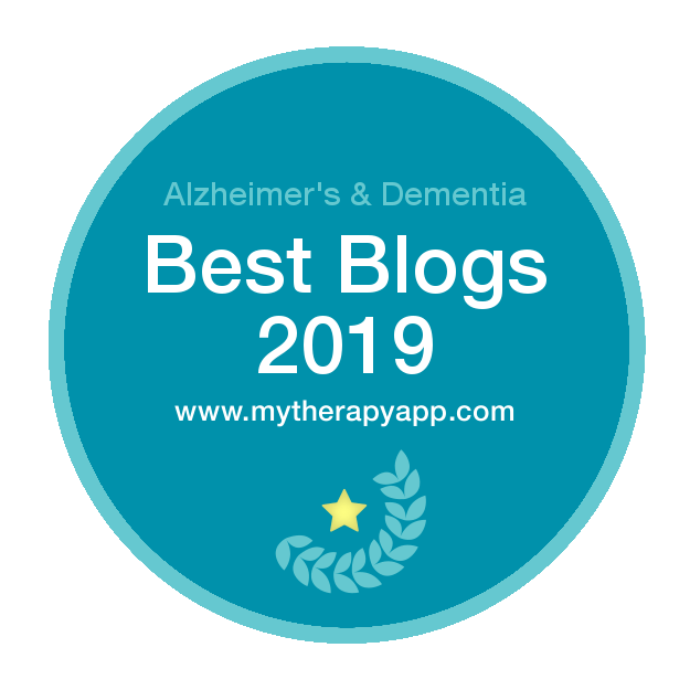 MyTherapy -Top 10 Alzheimer's &amp; Dementia Blog Badge 2019